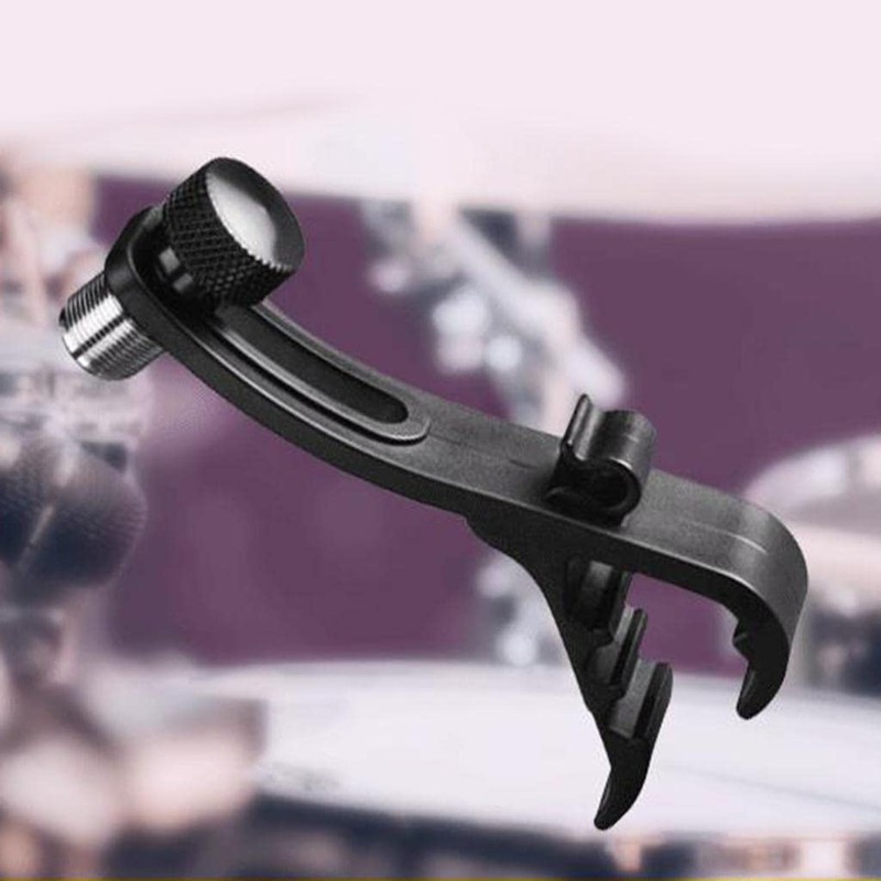 Drum Microphone Clips, 3 Adjustable, Shockproof, Drum Rim Pliers, Microphone