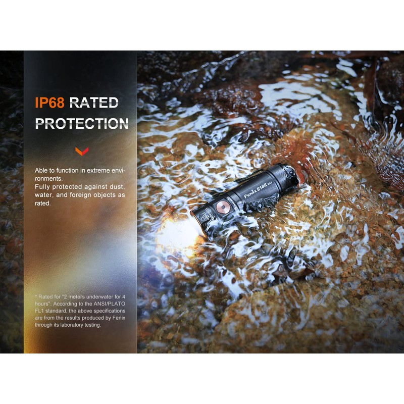 Fenix E18R V2.0 EDC Flashlight, 1200 Lumens USB-C Rechargeable Ultra