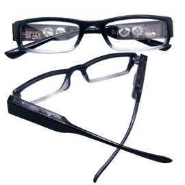3 Pack Reading Glasses with Lights in The Frame for Men Women Bright Led Readers Eyeglasses with Lights and Magnifier Led Reading Glasses Magnifier Nighttime Reader