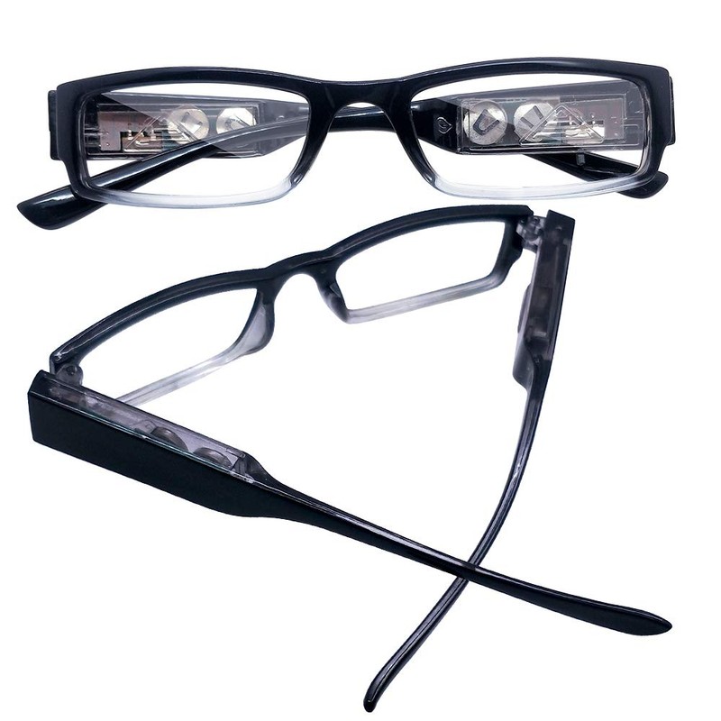 3 Pack Reading Glasses with Lights in The Frame for