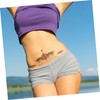 KOMBIUDA 4pcs Unique Pattern Temporary Tattoo Stickers for Women Realistic