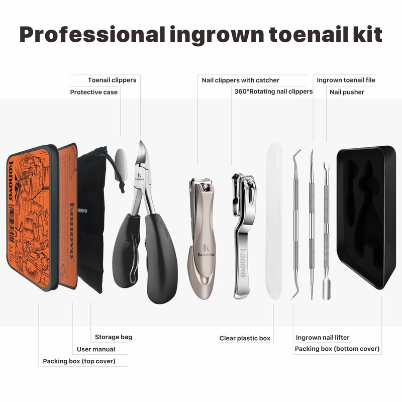 Toenail Clippers for Seniors Thick Toenails, Toe Nail Clippers Adult