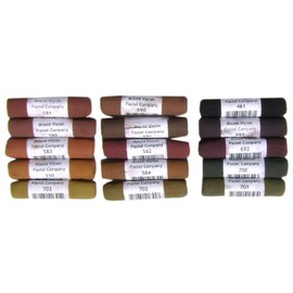 Mount Vision Pastel Company 15-Piece Dark Earth Set