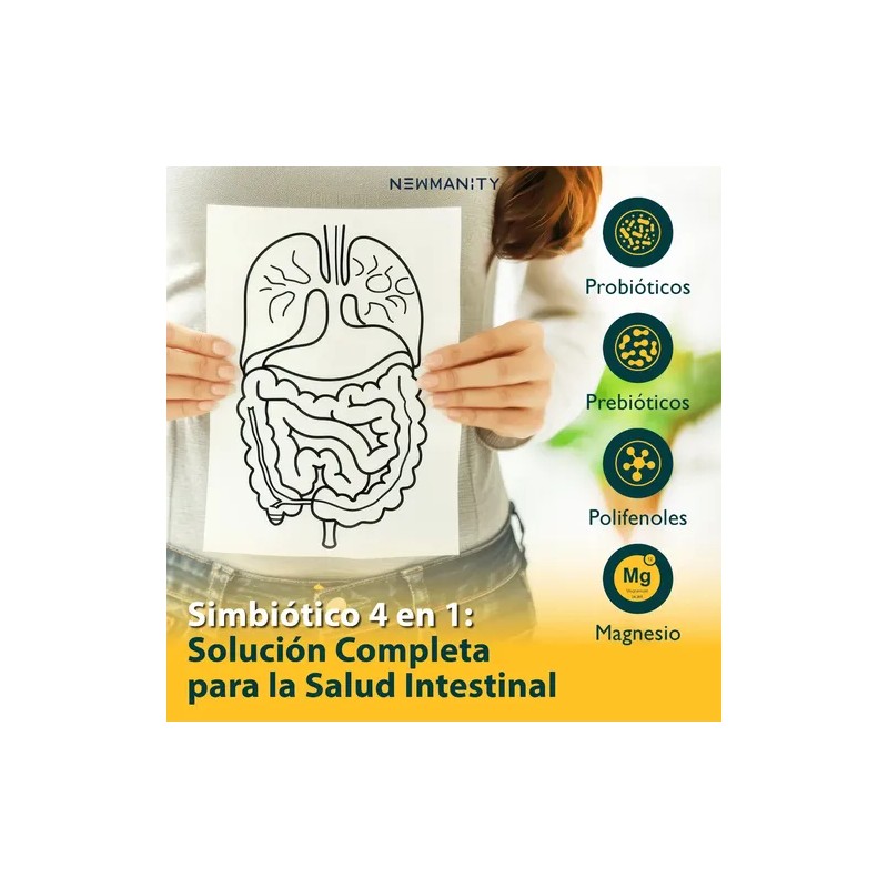 Suplemento en cápsula Newmanity Minerales/Vitaminas de NewBiotics 200 Billones de