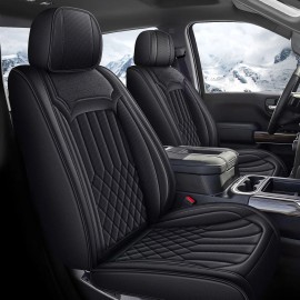 Unbranded For GMC Sierra 2500HD 2007-2018 Full Set Front Rear leather Truck Car Seat Cover