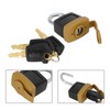 Topteng Padlock Pad Lock W/3 Keys Suitable for Caterpillar (CAT)