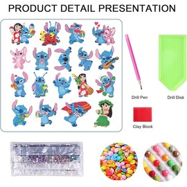 Diamond Painting,Mosaics,5D Diamond Painting Stickers Kits for Kids,12 Pieces Diamond Painting Stickers for Kids, Diamond Art Mosaic Stickers by Numbers Kits for Children, Boys and Girl.