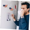 iplusmile 2pcs Creative American Flag Map Magnetic Refrigerator Stickers Fun