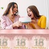 18th Birthday Decorations for Girls Pink Rose Gold Happy 18