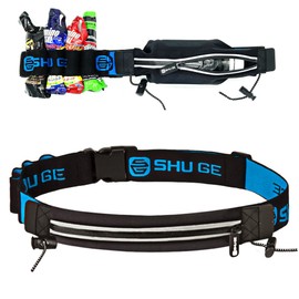 Team One Day Running MatePRO Marathon Pouch, Supervised by Japanese National Players, Running Pouch, Bibs Belt, Waterproof Pockets, 4 Gels Included, black