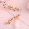 lasuroa 2pcs Pearl Hair Clips for Women, Elegant Gold Pearl