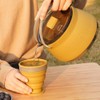 Foldable Silicone Portable Kettle Camping Open Fire Coffee Tea Cassette