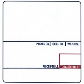 VisionTechShop LST-8020 Printing Scale Label, 58 x 60 mm, UPC/Ingredients 36 Rolls of 500 Labels, Lower Price Than 12 Rolls