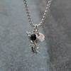 Veraly Set 2 Pulseras Y 2 Collares Pareja Astronauta Acero