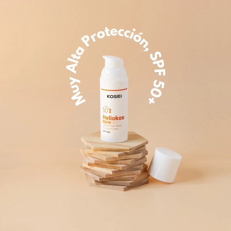 Protector Solar Heliokos Fps50+ Crema Tono Beige Kosei 50ml