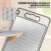 HEEDU 2 IN 1 Tabla de Cortar de Acero Inoxidable,