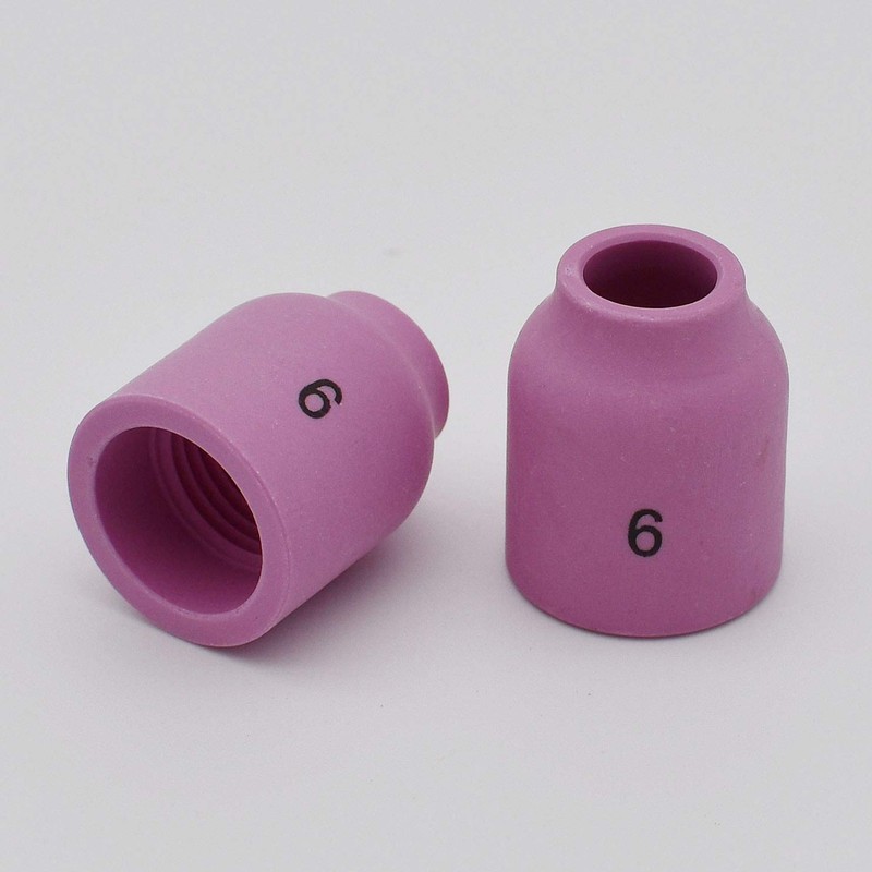 10PK TIG Gas Lens Alumina Nozzle Ceramic Cup 53N60 6#