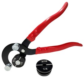 MTRPS 4 in 1 Tube Bending Pliers, 3/16" 1/4" 5/16" 3/8" Professional Brake Lines Bending Tool, 90 Degree Manual Tubing Bender for Copper Brass Aluminum and Thin Steel Pipes