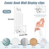 Worldity 30 Pcs Comic Book Wall Display, Acrylic Clear Floating