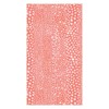Caspari Pebble Paper Linen Guest Towels Napkins in Coral, Two