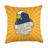 Parrot Poop On Your Enemies I White-capped Pionus Throw Pillow