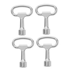 WHAMVOX 4 Pcs Electrical Cabinet Key Metal Square Key Water Meter Key Multipurpose Keys