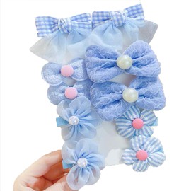 HAPVITAL 10 Pieces Hair Clips, Children's Patch Pins, Hairpins, Girls, Hair Elastics, Cute Hairpins, Present, Present, Present, Present, For Kids, Bangs, Nursery School, Hair Ornaments, Girls, Hair