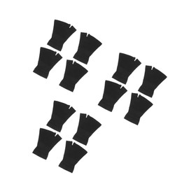 SAFIGLE 3sets Black Sports Elastic Wrist Brace Breathable Compression Gloves for Support Protection Fit for Softball Volleyball Basketball Tennis 2pairs*3