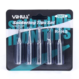 YIHUA #1400 Soldering Iron Tip Set 5 Pieces Type SGS Certified Lead-Free Tips (902-B, I, K, 3C, 3.2D) for YIHUA 926LED-IV EVO 948D-III 938BD-I EVO 995D+ EVO 853AAA-I 939D+III EVO 948DQ-III