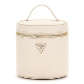 GUESS Round Beauty Case Cream, cream