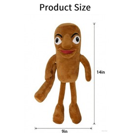 CREAJOY Italian Sahur Brainrot Toys, 14in Adorable Tung Tung Tung Sahur Plush Toys, Cute Italian Sahur Brainrot Teddy Stuffed Toys Gifts for Boys Girls Kids (Wooden Stick)