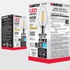 Satco LED Lamp, S21264 4B11/LED/927/CL/120V/E12, 4 Watt B11 Lightbulb, Clear;