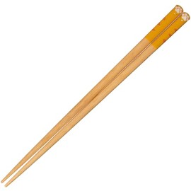 Sunlife H-06396 Chopsticks for Adult, Short, Cute, 8.3 inches (21 cm), Cat Attrude, Tiger, Natural Wood, Orange, Made in Japan