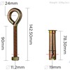 YoiYee M12 x 90mm Masonry Expansion Anchor Eye Bolt with