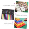 COHEALI 3 Pack Hexagonal Dustless Chalks Blackboard Chalks for Non-toxic