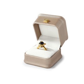 Oirlv PU Leather Ring Box Engagement Ring Storage Box for Engagement Wedding Anniversary Proposal