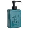 Gedy Vivienne Soap Dispenser Ceramic Plastic Blue 8.7 x 6