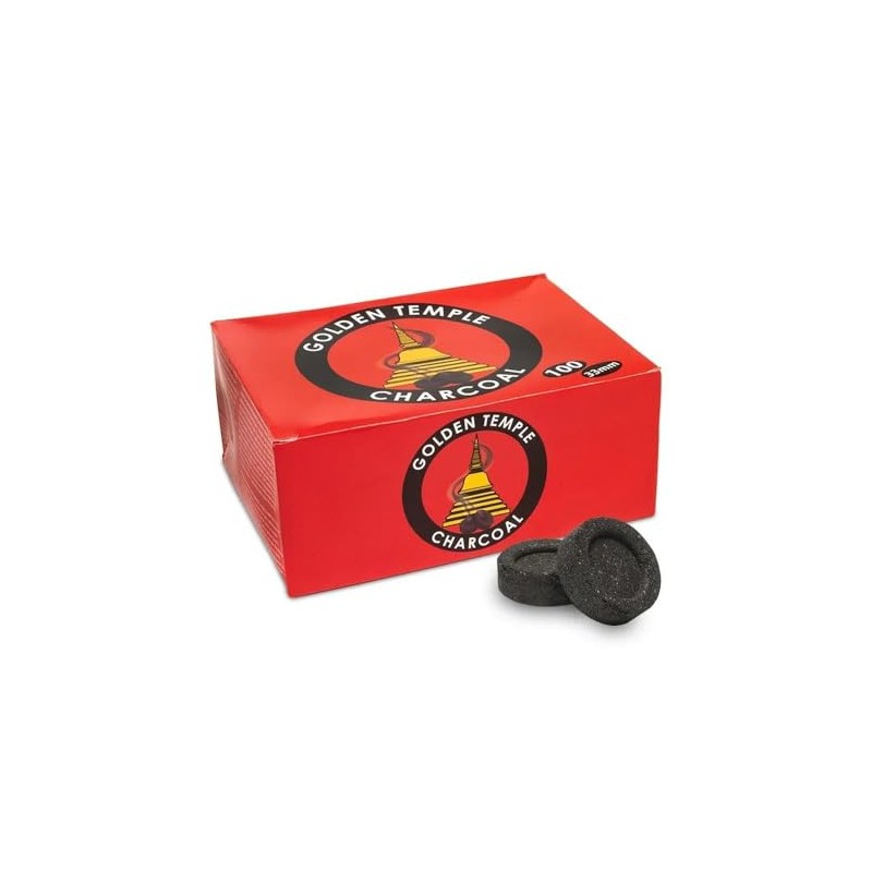 LivuX 100 Tabs Incense Charcoal 33 mm - Quick Ignition