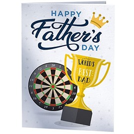 Happy Father's Day Darts Card for World's Best Dad
