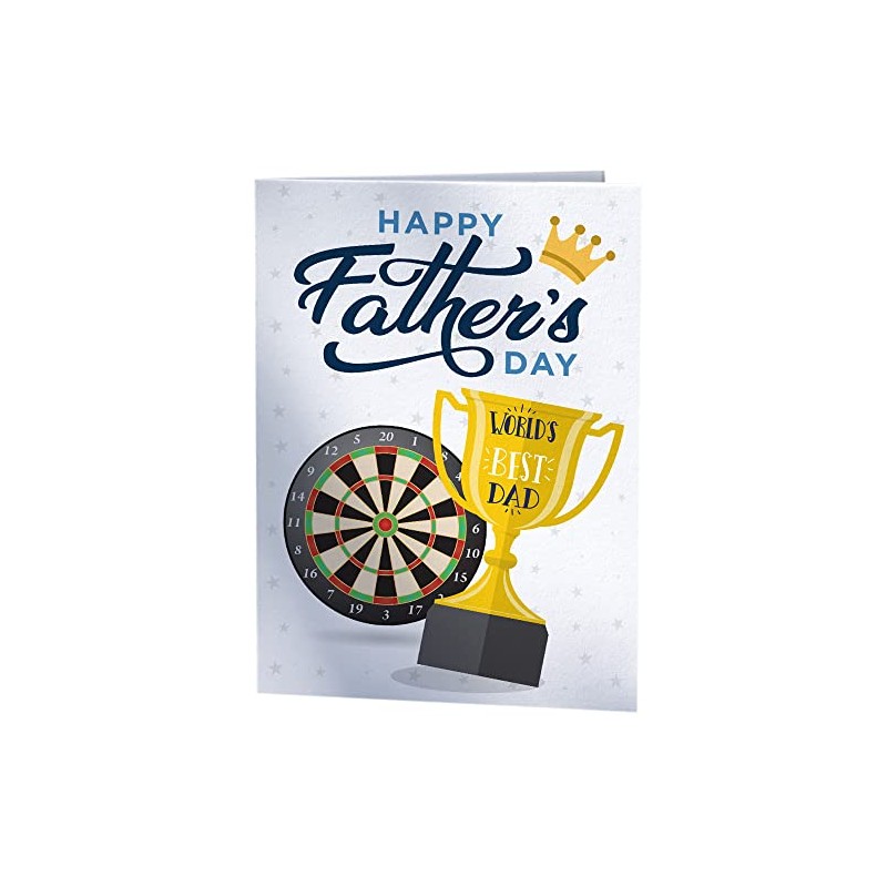 Happy Father's Day Darts Card for World's Best Dad