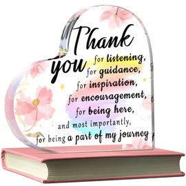 Yookeer Teacher Appreciation Gift for Women Thank You Teacher Retirement Graduation Gifts First Day of School Thank You Paperweight Acrylic Keepsake for Office Classroom(Appreciation,4 Inch)