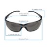 OPTEGO Sunglasses, Smoke Color, Full Wrap-around Coverage Sunglasses