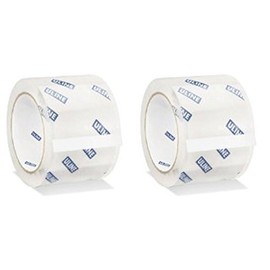 Uline 3" X 110 Yards Clear 2 Mil Quiet Tape - 2 Rolls