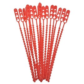 VEPATIM 100 Quick Ties Flash Binder Length 190 mm Resealable Red