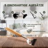 BAMBUA Extendable Back Scratcher - [Includes 5 Attachments] - Gifts