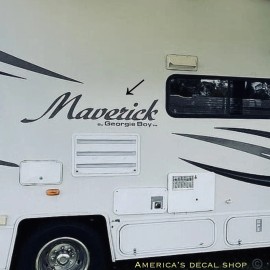 Unbranded Maverick By Georgie Boy Camper RV Trailer Decals (Set Of 2) OEM Oracle New 40”