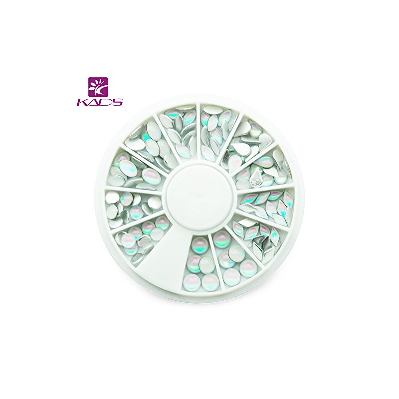 KADS Ovals & Water Drop 6 Different Shapes Design White