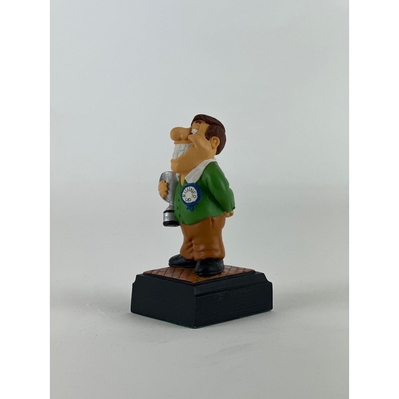SilverTrophy: Runner-Up Trophy Figurine 2nd Place, First Loser, Second, Silver