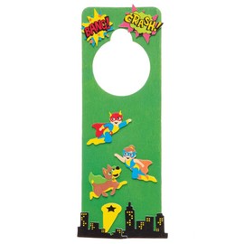 Baker Ross Superheroes Foam Rubber Stickers (Pack of 120) - Fun Foam Rubber Stickers with Superhero Motifs for Collage and Crafts