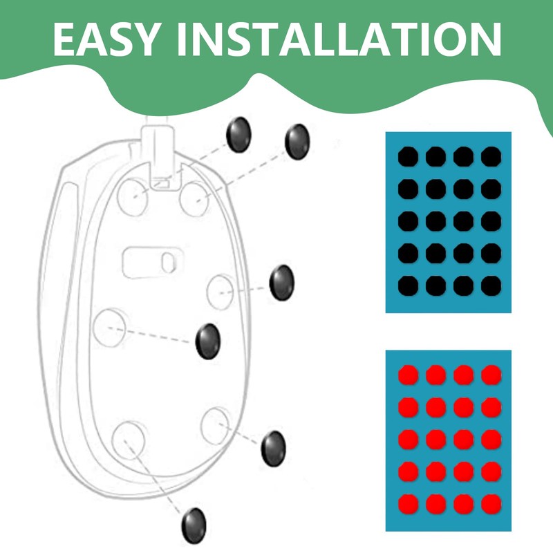 Edksegjcsous Replacement Mouse Skates Feet - 2 Sets of Universal